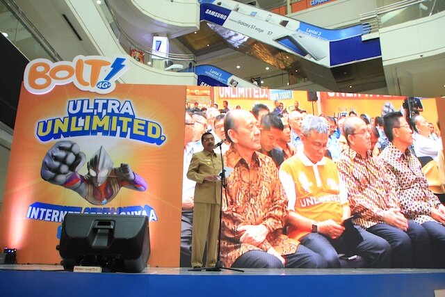 Acara peluncuran paket internet BOLT! ULTRA Unlimited dibuka dengan sambutan Gubernur Sumatera Utara